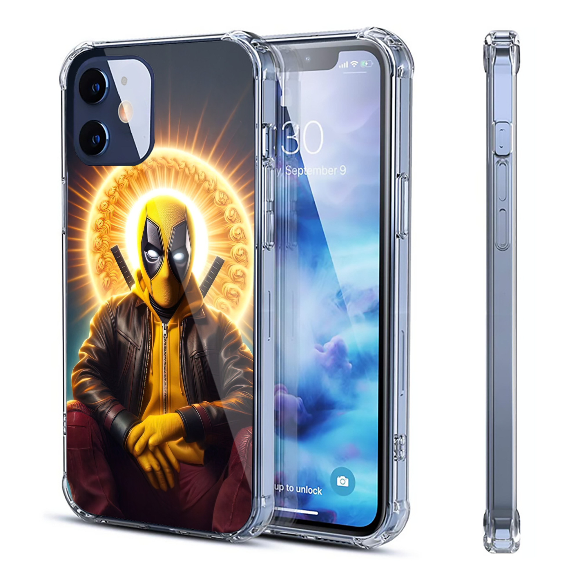 （画像用） Deadpool デッドプール 【iPhone 12シリーズ対応】透明スマホケース（クリアソフトケース）